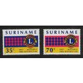 Suriname Lions Club 2v 1982 MNH SG#1077-1078