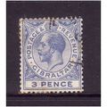 GIBRALTAR 1922 SG95a 3d ULTRAMARINE FINE USED#1