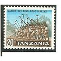 Tanzania QE11 1965 20c Sepia, Grey Green & Gree...
