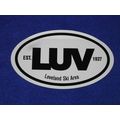 Loveland Ski Area Sticker Oval Euro LUV Design