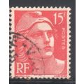 France Stamps 1945 - SG 1007c - 15f red "Marian...