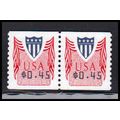 CVP32 45c Shield Very Fine MNH Pair PA5016