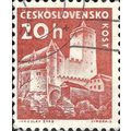 CZECHOSLOVAKIA, Kost castle, orange-red 1960, 20h