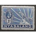 Nyasaland (BCA) 1934 SG118 3d Blue Mounted Mint...