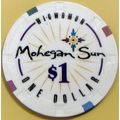 Mohegan Sun. $1 Casino Chip. Uncasville, CT. Z94.