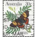 AUSTRALIA, BUTTERFLY, Pseudalmenus chlorinda, green 1983, 30c, #3