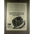 1968 Konica Auto-Reflex Camera Ad - Diaphraghm Setting