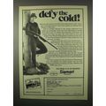 1980 Damart Underwear Ad - Defy the Cold