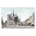 NICE PRINTED POSTCARD OF THE PARISH CHURCH BARN...