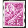 North Borneo 1950 Definitive Issue 4c Bright Pu...