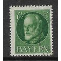 BAVARIA 1914 KING LUDWIG III 7 1/2pf GREEN SG E...