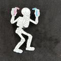 Enamelled Pin Badge Party Skeleton Metal Gift B...