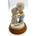 VTG Bisque Girl & Boy Figurines - Little Girl's...