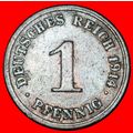 Ⰶ EAGLE (1890-1916): GERMANY ★ 1 PFENNIG 1914D ...