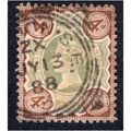 1887 Jubilee sg205 4d green & purple-brown squa...