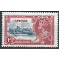 Antigua 1935 SG91 1d Deep Blue & Carmine Silver...