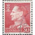 DENMARK, King Frederick IX, red 1961, 30ore