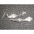 Beautiful smart casual half silver clear pear c...
