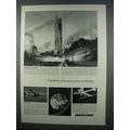 1962 Boeing Ad - Saturn Rocket, 707-320C Cargo Jet