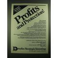 1987 Dreyfus Strategic Investing Ad - Profits and Protection