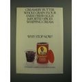 1987 Sun-Maid Raisins Ad - Creamery Butter Whole Grain Flour