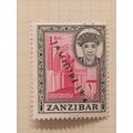 Zanzibar 1964 1s Carmine & Black T55 Jamhuri O/...