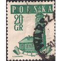 POLAND, Town hall in Biecz, green 1958, 20 Gr