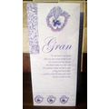 Gran Birthday Cards - 3-fold card - Glitter Car...