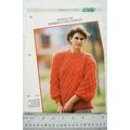 Woman's pattern 198 Jersey in raised cone stitch
