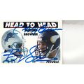 BARRY SANDERS & JOEY BROWNER 1991 AUTOGRAPHED L...