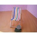 Red, Blue, Yellow, Green & White Striped Deck C...