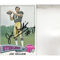 JOE GILLIAM 1975 AUTOGRAPHED PITTSBURGH STEELER...