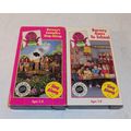 Lot Of 2 Barney VHS Tapes Barney Goes To School...