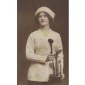 A British Beauty Playing Golf Glamour Antique G...