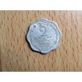 Sri Lanka 1963 2 Cents Coin