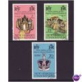 NEW HEBRIDES 1977 SIL JUBILEE SET 3 VALS FINE USED