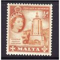 MALTA 1956 1/2d ORANGE SG 267 M / MINT