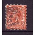 GREAT BRITAIN 1912 SG 369 2d BRIGHT ORANGE FINE...