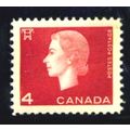 CANADA 1963 SG 530 4c CARMINE RED M MINT#