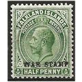 Falkland Islands 1919 SG70a 1/2d Yellow-Green W...