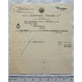 1928 invoice Lighting Trades, J & W B Smith, Lo...