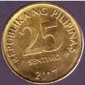2017 Philippines 25 Sentimos Coin