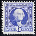 126, Mint OG (Small hr) 6¢ RE-Issue Bright And ...