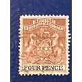 British South Africa Rhodesia QV 1892 4d Chestn...