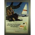 1972 Old Gold Cigarettes Ad - Away From Crowd