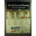 1974 Evenflo Toss'Ems Disposable Nurser Set Ad - The 16-second Nurser