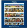 2870, Legends of the West Error Sheet with Blue...