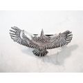 Silver or bronze metal eagle bird hair clip bar...