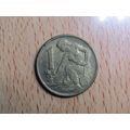 Czechoslovakia Ceska 1967 1 Korun Coin