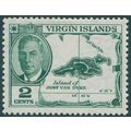 British Virgin Islands 1952 2c. deep green SG13...